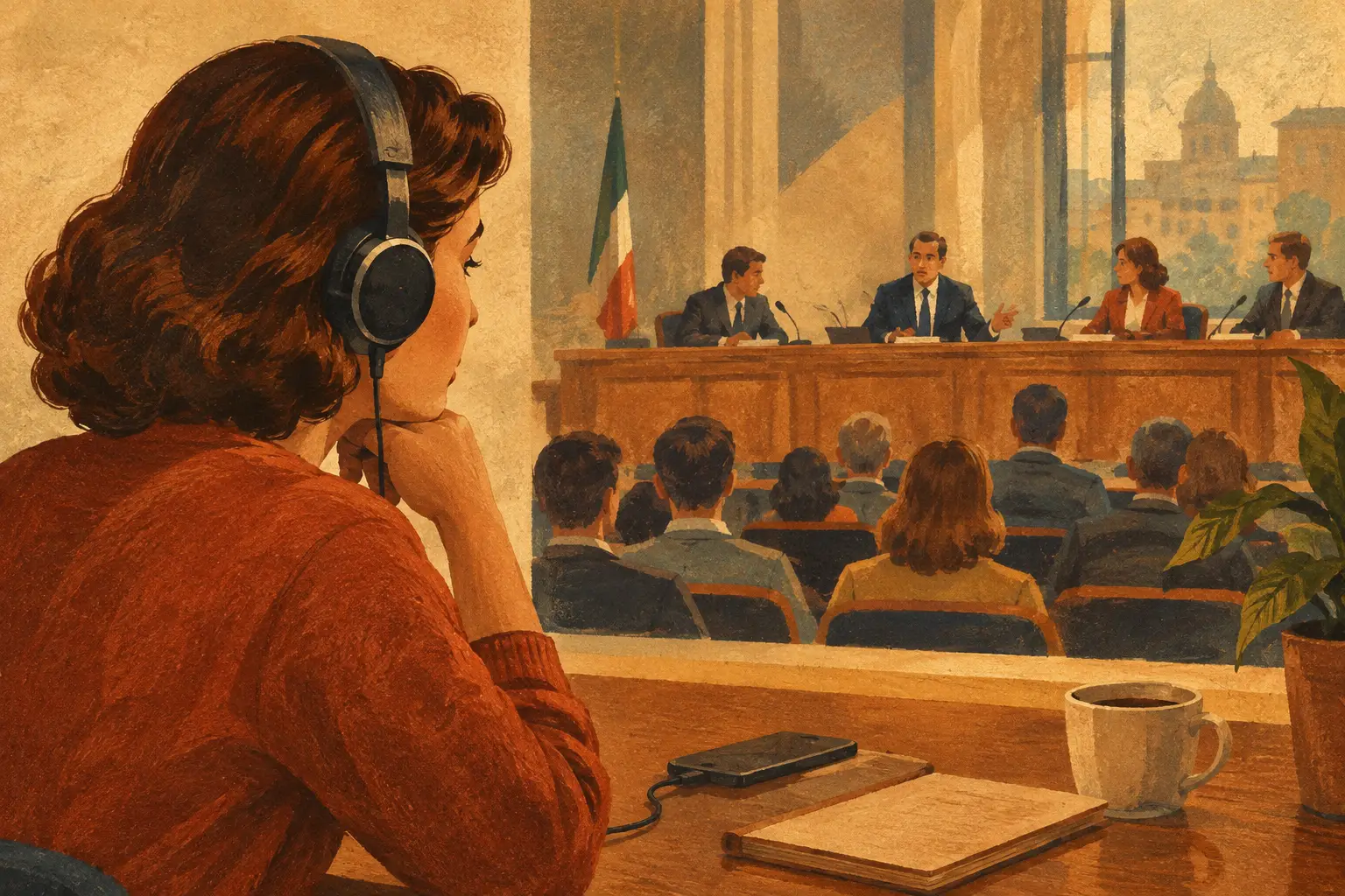 Come seguire dibattiti cittadini in audio